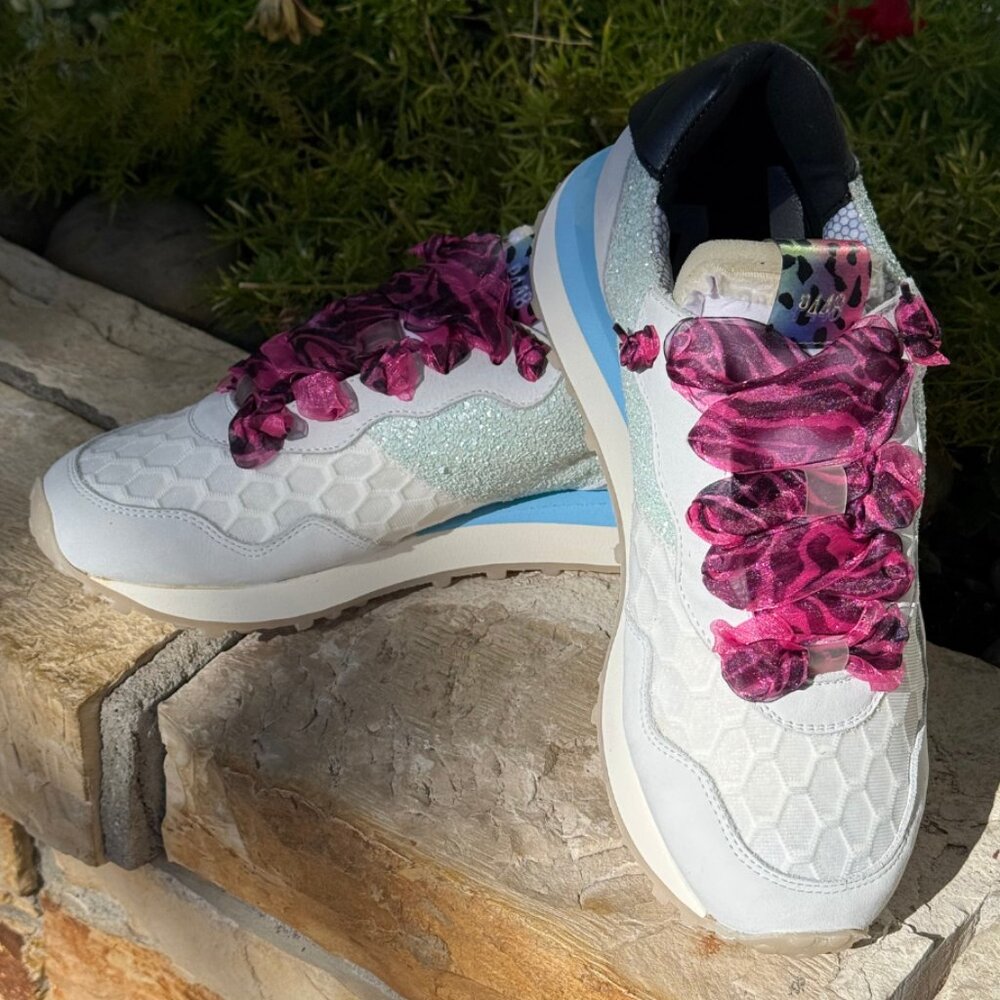 P448 Cancun Sneaker in Glitter/Pearl